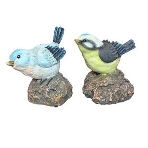 Lot Of 2 Hi-Line Gift Motion Activated Singing Bird On Stump Standing Tweet‎
